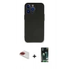 MARSİLYAN™- iPhone 13 Pro Max Kılıf Kozmos Yansıma Özel Seri - Şeffaf 360 Full Body Arka Koruyucu + Pers Alüminyum Kamera Lens - KI