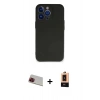 MARSİLYAN™- iPhone 13 Pro Max Kılıf Kozmos Yansıma Özel Seri - Şeffaf Maxco Cam Ekran Koruyucu + Rainbow Kamera Lens Koruma Cam - KI