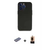 MARSİLYAN™- iPhone 13 Pro Max Kılıf Kozmos Yansıma Özel Seri - Şeffaf Maxco Cam Ekran Koruyucu + Renkli Kamera Lens Koruma Cam - PE
