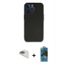 MARSİLYAN™- iPhone 13 Pro Max Kılıf Kozmos Yansıma Özel Seri - Siyah 18D Cam Ekran Koruyucu + Pers Alüminyum Kamera Lens - GD