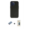 MARSİLYAN™- iPhone 13 Pro Max Kılıf Kozmos Yansıma Özel Seri - Siyah 6D Mat Seramik Hayalet Nano Ekran Koruyucu + Shine Kamera Lens Koruma Cam - PE