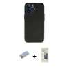 MARSİLYAN™- iPhone 13 Pro Max Kılıf Kozmos Yansıma Özel Seri - Siyah 6D Mat Seramik Hayalet Nano Ekran Koruyucu + Shine Kamera Lens Koruma Cam - MI