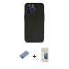 MARSİLYAN™- iPhone 13 Pro Max Kılıf Kozmos Yansıma Özel Seri - Siyah 6D Mat Seramik Hayalet Nano Ekran Koruyucu + Shine Kamera Lens Koruma Cam - GI