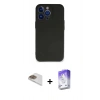 MARSİLYAN™- iPhone 13 Pro Max Kılıf Kozmos Yansıma Özel Seri - Siyah Bilvis 5in1 3D Magic Cam Ekran Koruyucu + Pers Alüminyum Kamera Lens - GD