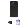 MARSİLYAN™- iPhone 13 Pro Max Kılıf Kozmos Yansıma Özel Seri - Siyah Bilvis 5in1 3D Magic Cam Ekran Koruyucu + Raze Metal Kamera Lens - GD