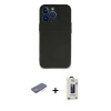 MARSİLYAN™- iPhone 13 Pro Max Kılıf Kozmos Yansıma Özel Seri - Siyah Bilvis Hayalet Cam Ekran Koruyucu + Renkli Kamera Lens Koruma Cam - TU