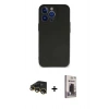 MARSİLYAN™- iPhone 13 Pro Max Kılıf Kozmos Yansıma Özel Seri - Siyah Bilvis Hayalet Cam Ekran Koruyucu + Raze Metal Kamera Lens - GD