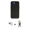 MARSİLYAN™- iPhone 13 Pro Max Kılıf Kozmos Yansıma Özel Seri - Siyah Bilvis Hayalet Cam Ekran Koruyucu + Pers Alüminyum Kamera Lens - SABE