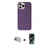 MARSİLYAN™- iPhone 13 Pro Max Kılıf Kutup Doku Koleksiyonu - Şeffaf 360 Full Body Arka Koruyucu + Rainbow Kamera Lens Koruma Cam - BZ