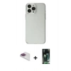 MARSİLYAN™- iPhone 13 Pro Max Kılıf Kutup Doku Koleksiyonu - Şeffaf 360 Full Body Arka Koruyucu + Gökkuşağı Pers Alüminyum Kamera Lens