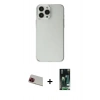 MARSİLYAN™- iPhone 13 Pro Max Kılıf Kutup Doku Koleksiyonu - Şeffaf 360 Full Body Arka Koruyucu + Rainbow Kamera Lens Koruma Cam - KI