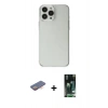 MARSİLYAN™- iPhone 13 Pro Max Kılıf Kutup Doku Koleksiyonu - Şeffaf 360 Full Body Arka Koruyucu + Renkli Kamera Lens Koruma Cam - TU