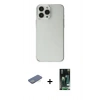 MARSİLYAN™- iPhone 13 Pro Max Kılıf Kutup Doku Koleksiyonu - Şeffaf 360 Full Body Arka Koruyucu + Renkli Kamera Lens Koruma Cam - YL