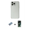 MARSİLYAN™- iPhone 13 Pro Max Kılıf Kutup Doku Koleksiyonu - Şeffaf 360 Full Body Arka Koruyucu + Shine Kamera Lens Koruma Cam - PE