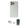 MARSİLYAN™- iPhone 13 Pro Max Kılıf Kutup Doku Koleksiyonu - Şeffaf 360 Full Body Arka Koruyucu + Pers Alüminyum Kamera Lens - SABE