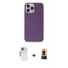 MARSİLYAN™- iPhone 13 Pro Max Kılıf Kutup Doku Koleksiyonu - Şeffaf Maxco Cam Ekran Koruyucu + Shine Kamera Lens - GD