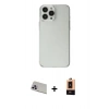 MARSİLYAN™- iPhone 13 Pro Max Kılıf Kutup Doku Koleksiyonu - Şeffaf Maxco Cam Ekran Koruyucu + Rainbow Kamera Lens Koruma Cam - MR
