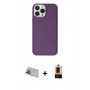 MARSİLYAN™- iPhone 13 Pro Max Kılıf Kutup Doku Koleksiyonu - Şeffaf Maxco Cam Ekran Koruyucu + Rainbow Kamera Lens Koruma Cam - MR