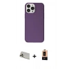 MARSİLYAN™- iPhone 13 Pro Max Kılıf Kutup Doku Koleksiyonu - Şeffaf Maxco Cam Ekran Koruyucu + Rainbow Kamera Lens Koruma Cam - REGD