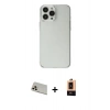 MARSİLYAN™- iPhone 13 Pro Max Kılıf Kutup Doku Koleksiyonu - Şeffaf Maxco Cam Ekran Koruyucu + Rainbow Kamera Lens Koruma Cam - REGD