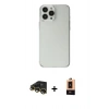 MARSİLYAN™- iPhone 13 Pro Max Kılıf Kutup Doku Koleksiyonu - Şeffaf Maxco Cam Ekran Koruyucu + Raze Metal Kamera Lens - GD