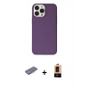 MARSİLYAN™- iPhone 13 Pro Max Kılıf Kutup Doku Koleksiyonu - Şeffaf Maxco Cam Ekran Koruyucu + Renkli Kamera Lens Koruma Cam - PE