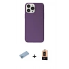 MARSİLYAN™- iPhone 13 Pro Max Kılıf Kutup Doku Koleksiyonu - Şeffaf Maxco Cam Ekran Koruyucu + Shine Kamera Lens Koruma Cam - MI