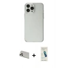 MARSİLYAN™- iPhone 13 Pro Max Kılıf Kutup Doku Koleksiyonu - Şeffaf Pasifik Cam Ekran Koruyucu + Rainbow Kamera Lens Koruma Cam - BZ
