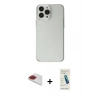 MARSİLYAN™- iPhone 13 Pro Max Kılıf Kutup Doku Koleksiyonu - Şeffaf Pasifik Cam Ekran Koruyucu + Pers Alüminyum Kamera Lens - KI