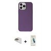MARSİLYAN™- iPhone 13 Pro Max Kılıf Kutup Doku Koleksiyonu - Şeffaf Pasifik Cam Ekran Koruyucu + Pers Alüminyum Kamera Lens - GD