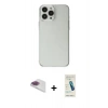 MARSİLYAN™- iPhone 13 Pro Max Kılıf Kutup Doku Koleksiyonu - Şeffaf Pasifik Cam Ekran Koruyucu + Pers Alüminyum Kamera Lens - GI