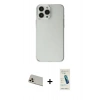 MARSİLYAN™- iPhone 13 Pro Max Kılıf Kutup Doku Koleksiyonu - Şeffaf Pasifik Cam Ekran Koruyucu + Rainbow Kamera Lens Koruma Cam - REGD
