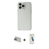MARSİLYAN™- iPhone 13 Pro Max Kılıf Kutup Doku Koleksiyonu - Şeffaf Pasifik Cam Ekran Koruyucu + Rainbow Kamera Lens Koruma Cam - MR