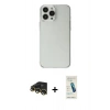 MARSİLYAN™- iPhone 13 Pro Max Kılıf Kutup Doku Koleksiyonu - Şeffaf Pasifik Cam Ekran Koruyucu + Raze Metal Kamera Lens - GD