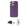 MARSİLYAN™- iPhone 13 Pro Max Kılıf Kutup Doku Koleksiyonu - Şeffaf Pasifik Cam Ekran Koruyucu + Raze Metal Kamera Lens - GD