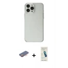 MARSİLYAN™- iPhone 13 Pro Max Kılıf Kutup Doku Koleksiyonu - Şeffaf Pasifik Cam Ekran Koruyucu + Renkli Kamera Lens Koruma Cam - TU
