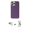 MARSİLYAN™- iPhone 13 Pro Max Kılıf Kutup Doku Koleksiyonu - Şeffaf Pasifik Cam Ekran Koruyucu + Pers Alüminyum Kamera Lens - SABE