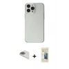 MARSİLYAN™- iPhone 13 Pro Max Kılıf Kutup Doku Koleksiyonu - Siyah 6D Mat Seramik Hayalet Nano Ekran Koruyucu + Pers Alüminyum Kamera Lens - GD
