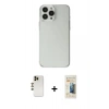 MARSİLYAN™- iPhone 13 Pro Max Kılıf Kutup Doku Koleksiyonu - Siyah 6D Mat Seramik Hayalet Nano Ekran Koruyucu + Shine Kamera Lens - GD