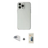 MARSİLYAN™- iPhone 13 Pro Max Kılıf Kutup Doku Koleksiyonu - Siyah 6D Mat Seramik Hayalet Nano Ekran Koruyucu + Pers Alüminyum Kamera Lens - SABE