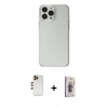 MARSİLYAN™- iPhone 13 Pro Max Kılıf Kutup Doku Koleksiyonu - Siyah Bilvis 3D Cam Ekran Koruyucu + Shine Kamera Lens - GD