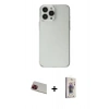 MARSİLYAN™- iPhone 13 Pro Max Kılıf Kutup Doku Koleksiyonu - Siyah Bilvis 3D Cam Ekran Koruyucu + Rainbow Kamera Lens Koruma Cam - KI
