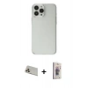 MARSİLYAN™- iPhone 13 Pro Max Kılıf Kutup Doku Koleksiyonu - Siyah Bilvis 3D Cam Ekran Koruyucu + Rainbow Kamera Lens Koruma Cam - REGD