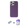 MARSİLYAN™- iPhone 13 Pro Max Kılıf Kutup Doku Koleksiyonu - Siyah Bilvis 5in1 3D Magic Cam Ekran Koruyucu + Shine Kamera Lens Koruma Cam - MI