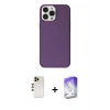 MARSİLYAN™- iPhone 13 Pro Max Kılıf Kutup Doku Koleksiyonu - Siyah Bilvis 5in1 3D Magic Cam Ekran Koruyucu + Shine Kamera Lens - GD