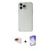 MARSİLYAN™- iPhone 13 Pro Max Kılıf Kutup Doku Koleksiyonu - Siyah Bilvis 5in1 3D Magic Cam Ekran Koruyucu + Pers Alüminyum Kamera Lens - KI