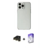 MARSİLYAN™- iPhone 13 Pro Max Kılıf Kutup Doku Koleksiyonu - Siyah Bilvis 5in1 3D Magic Cam Ekran Koruyucu + Raze Metal Kamera Lens - GD