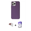 MARSİLYAN™- iPhone 13 Pro Max Kılıf Kutup Doku Koleksiyonu - Siyah Bilvis 5in1 3D Magic Cam Ekran Koruyucu + Pers Alüminyum Kamera Lens - KI