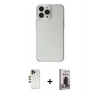 MARSİLYAN™- iPhone 13 Pro Max Kılıf Kutup Doku Koleksiyonu - Siyah Bilvis Hayalet Cam Ekran Koruyucu + Shine Kamera Lens - GD