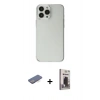 MARSİLYAN™- iPhone 13 Pro Max Kılıf Kutup Doku Koleksiyonu - Siyah Bilvis Hayalet Cam Ekran Koruyucu + Renkli Kamera Lens Koruma Cam - MI